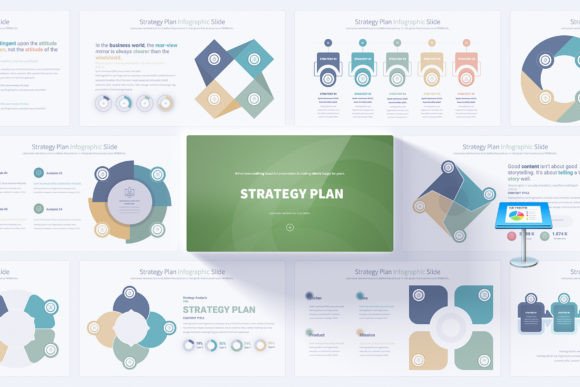 Preview of Comprehensive Strategy Plan Keynote business report presentation template
