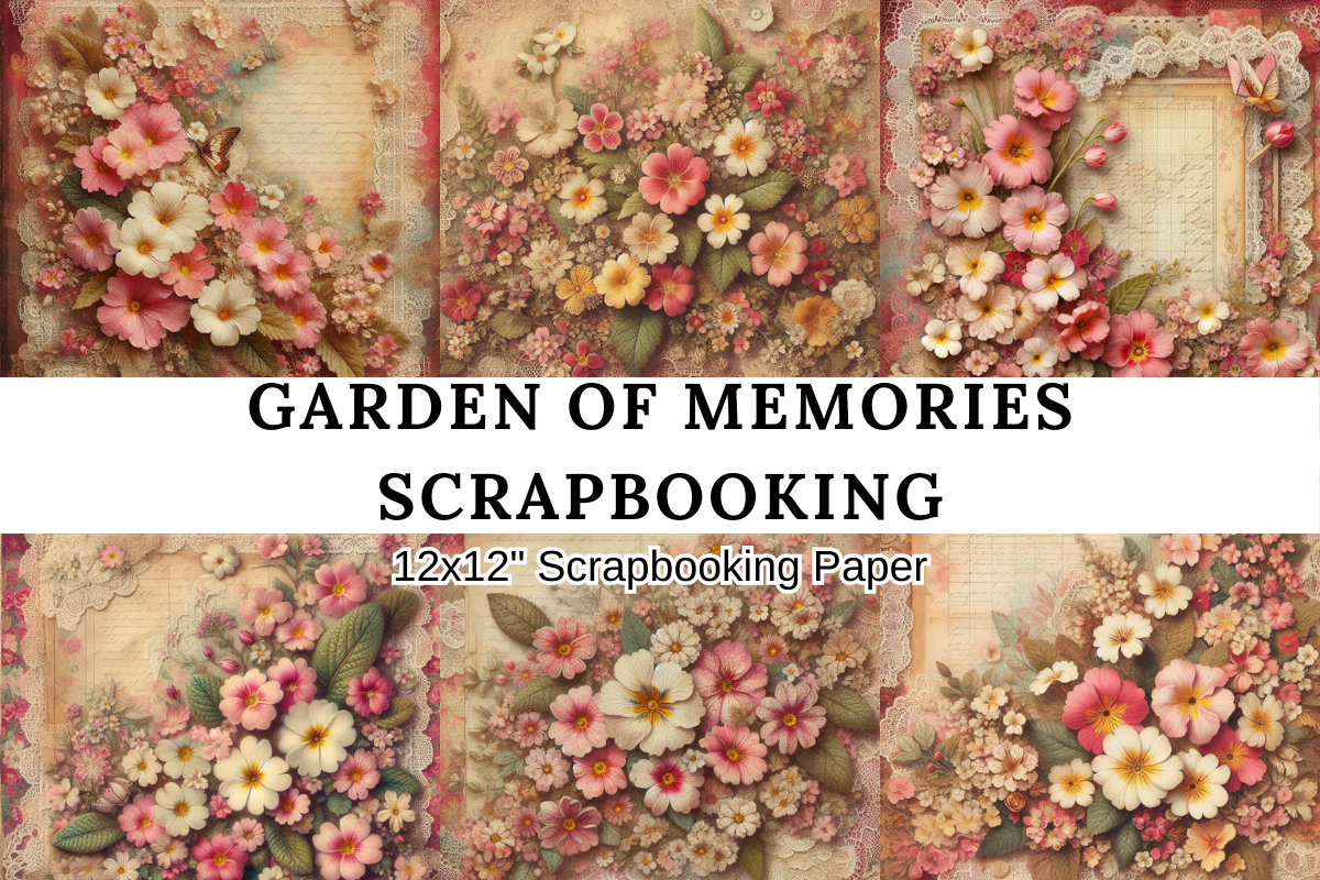 Garden of Memories Elegance Lace Graphic by Jacky Studio · Creative Fabrica