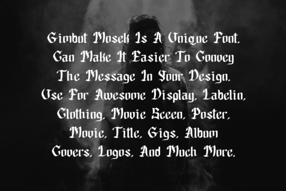 Gimbut Mosek Font - Preview 2