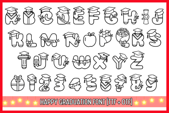 Happy Graduation Font - Preview 1