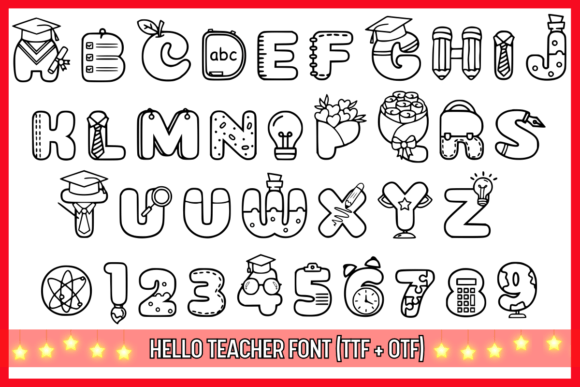 Hello Teacher Font - Preview 1