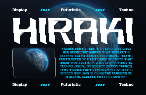 Hiraki Font font preview - 1