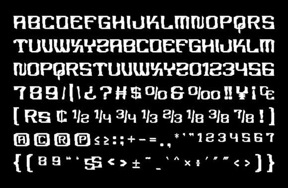Hiraki Font font preview - 6