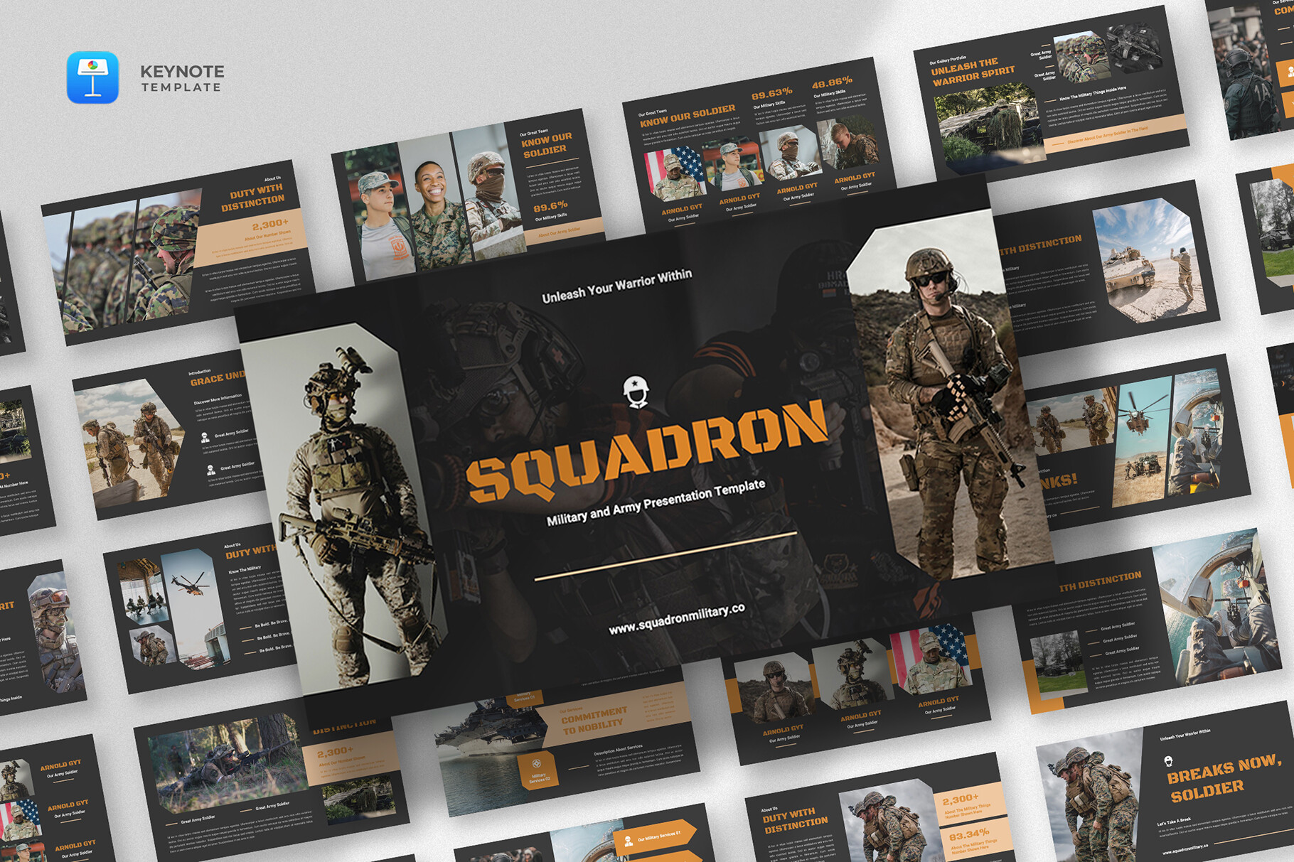 Military & Army Keynote Template Graphic by fluff.designstudio ...