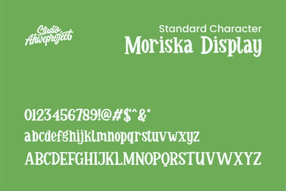 Moriska Font PNG with transparent background - Preview 1