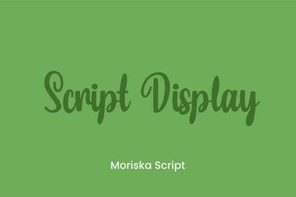 Moriska Font PNG with transparent background - Preview 3