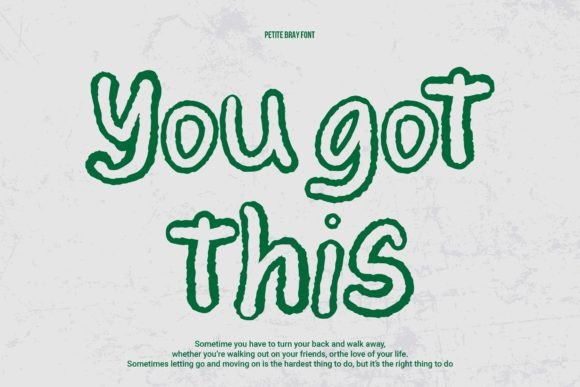 Petite Bray Font PNG with transparent background - Preview 1