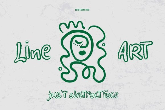 Petite Bray Font PNG with transparent background - Preview 3