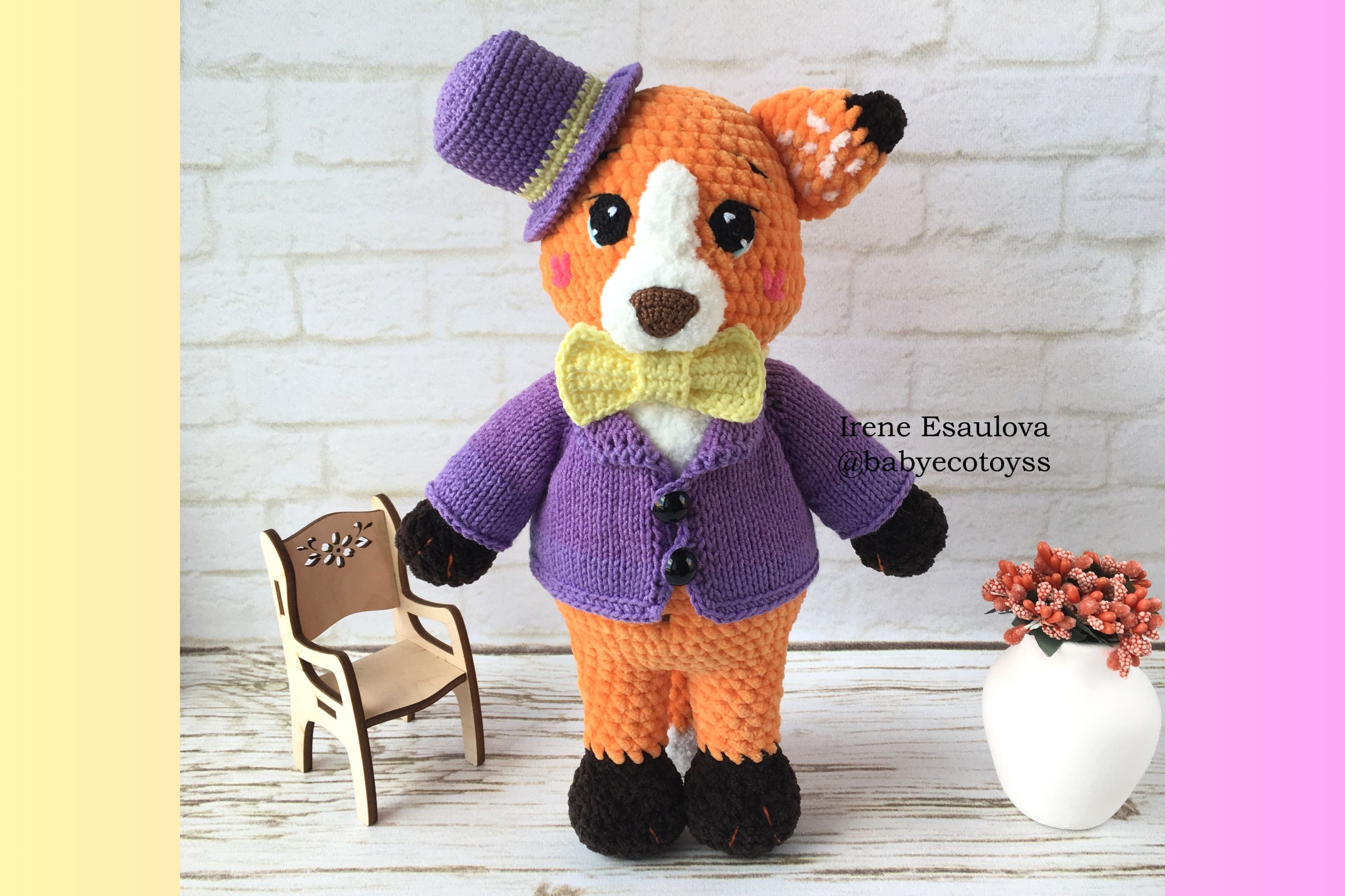 Plush Fox Ferdy with Outfit