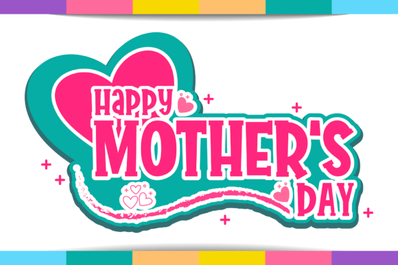 Rainbow Family Font PNG with transparent background - Preview 4