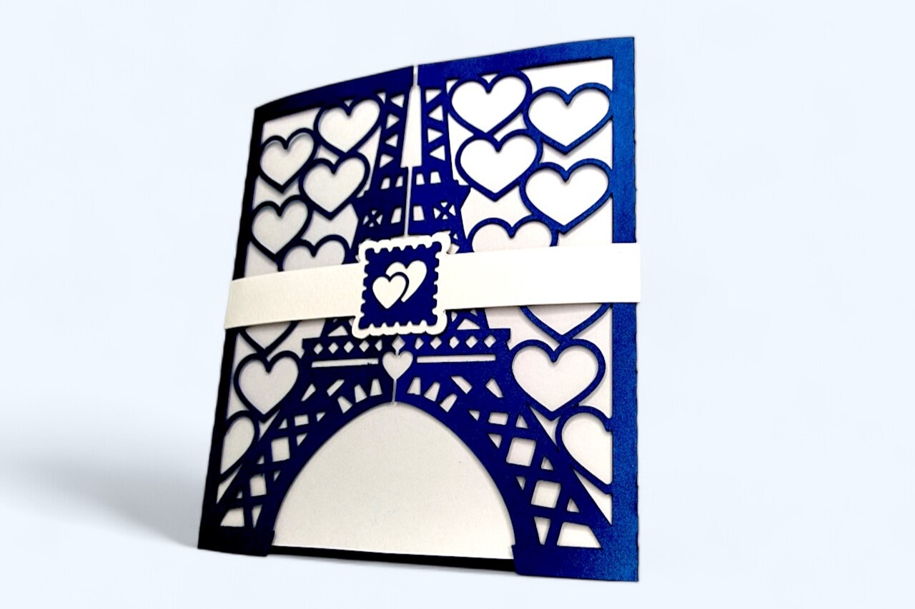 Romantic Eiffel Tower Envelope