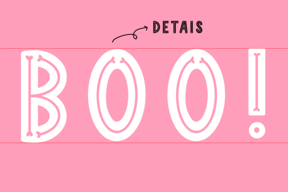 Scary Bones Font PNG with transparent background - Preview 3