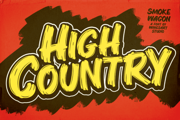 Smoke Wagon Font PNG with transparent background - Preview 4