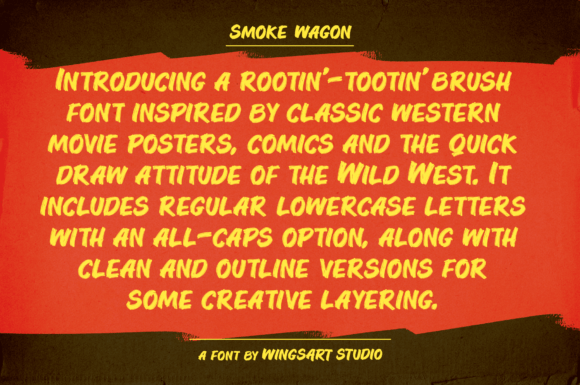 Smoke Wagon Font PNG with transparent background - Preview 5