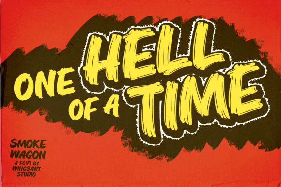 Smoke Wagon Font PNG with transparent background - Preview 6