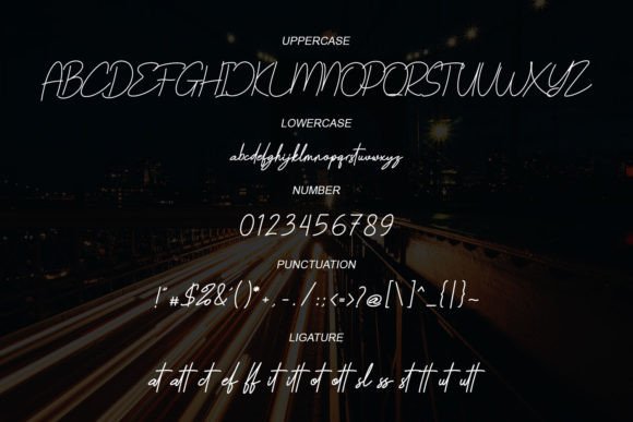 Snitrun Signature Font PNG with transparent background - Preview 4