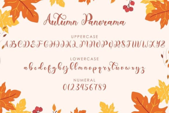 Autumn Panorama Font - Preview 5