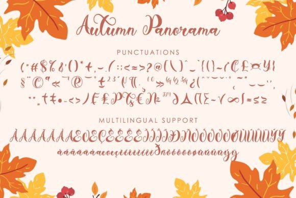 Autumn Panorama Font - Preview 6