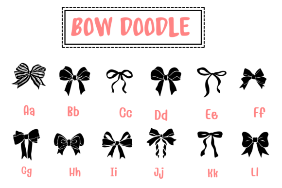 Bow Doodle Font - Preview 1