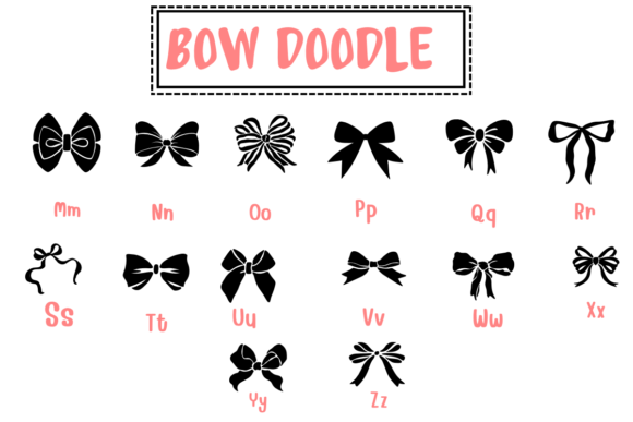 Bow Doodle Font - Preview 2