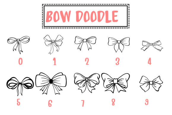 Bow Doodle Font - Preview 3