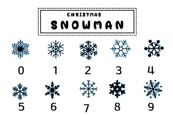 Christmas Snowman Font - Preview 3