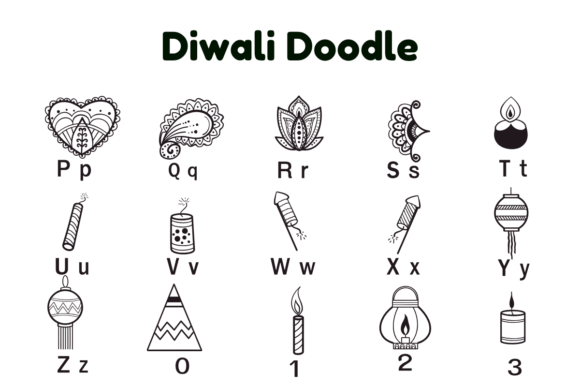 Diwali Doodle Font - Preview 6