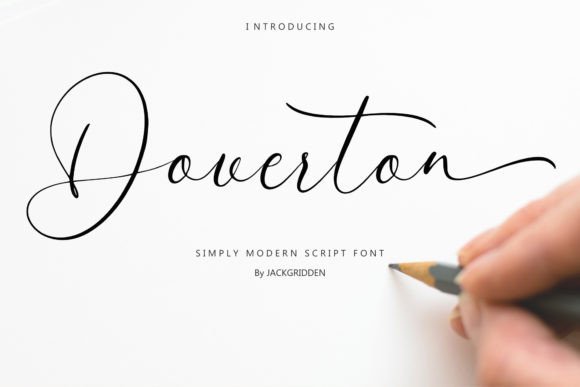 Doverton Font PNG with transparent background - Preview 4