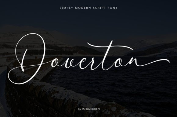 Doverton Font PNG with transparent background - Preview 5