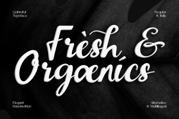 Gahmful Font PNG with transparent background - Preview 2