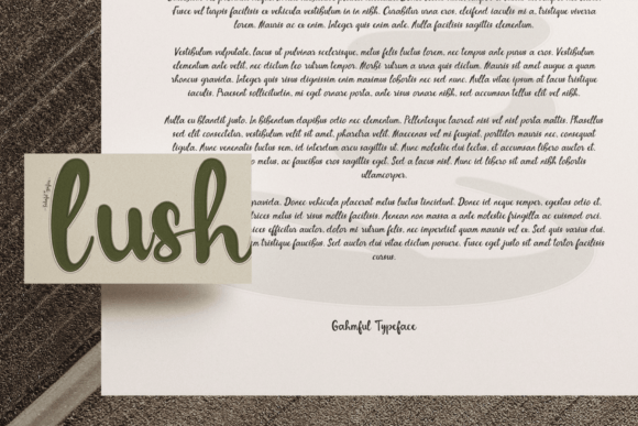 Gahmful Font PNG with transparent background - Preview 6
