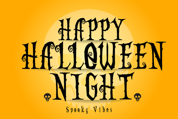 Halloween Night Font - Preview 1