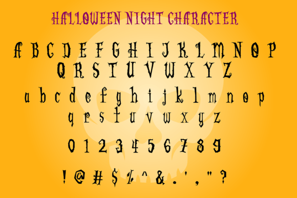 Halloween Night Font - Preview 6