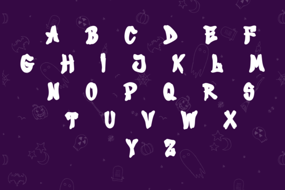 Halloween Broomstick Font PNG with transparent background - Preview 1
