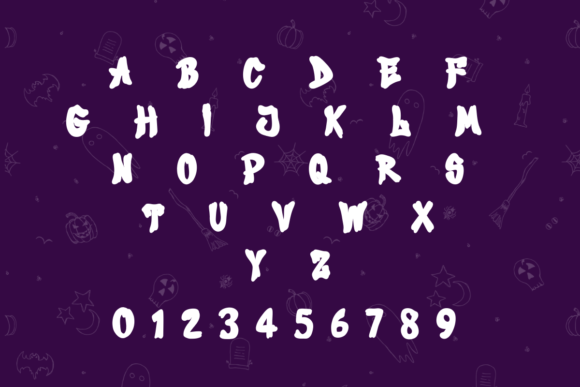 Halloween Broomstick Font PNG with transparent background - Preview 2