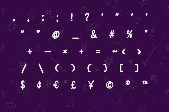 Halloween Broomstick Font PNG with transparent background - Preview 3