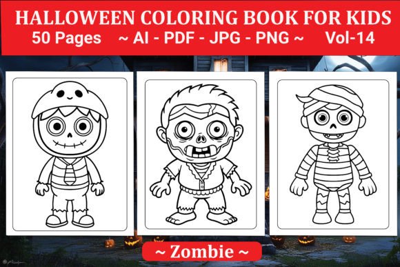 Halloween Coloring Book for Kids VOL- 14