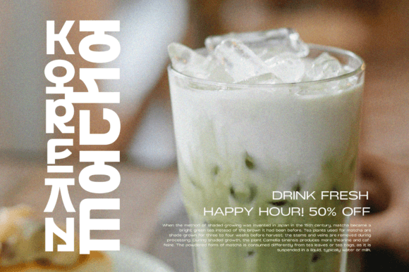 Korean Strawberry Milk Font font preview - 6