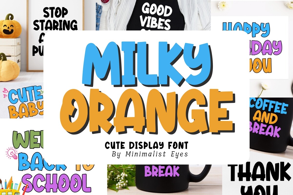 Milky Orange Font - photo 1