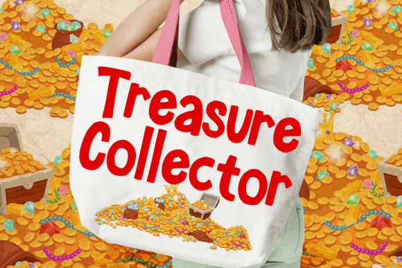 Pirate Treasure Font PNG with transparent background - Preview 3