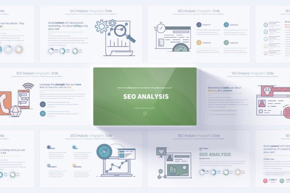 SEO Analysis PowerPoint Infographics