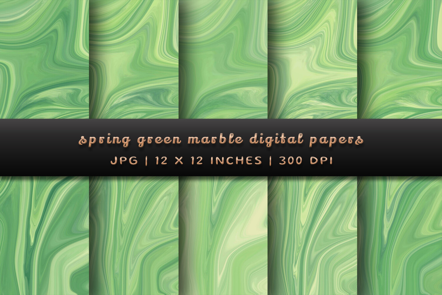 Spring Green Marble Digital Papers Graphic by Pugazh Logan · Creative ...