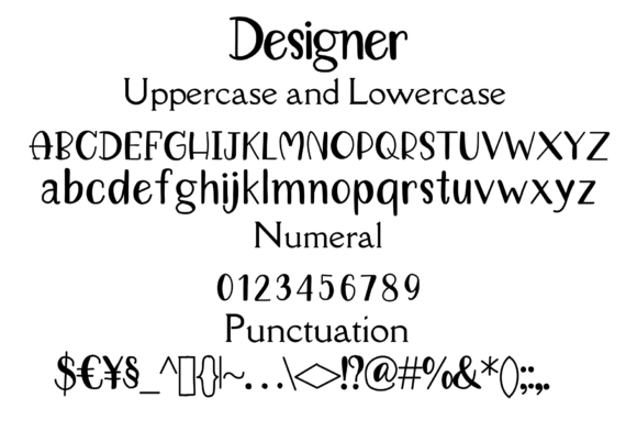 Designer Font - Preview 6