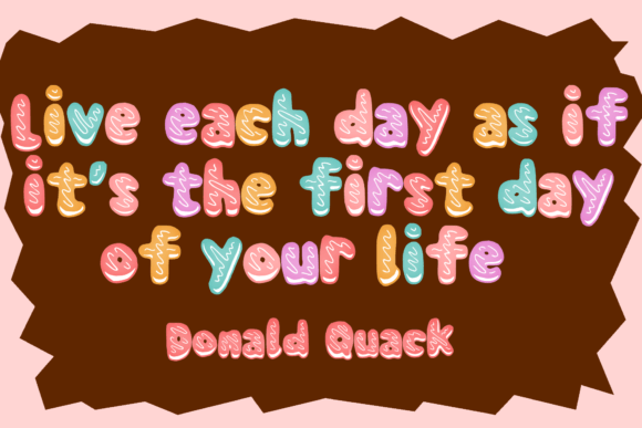 Donut Cookie Font - Preview 3