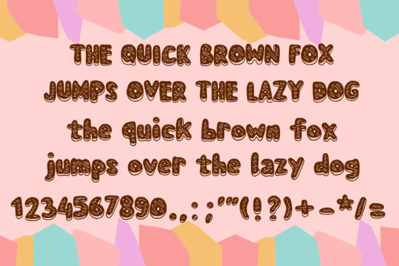 Donut Cookie Font - Preview 5