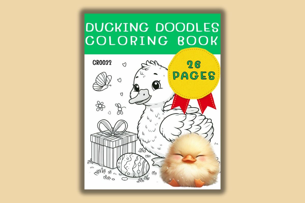 Ducking Doodles Coloring Book Graphic by METINEE ART WORK · Creative ...