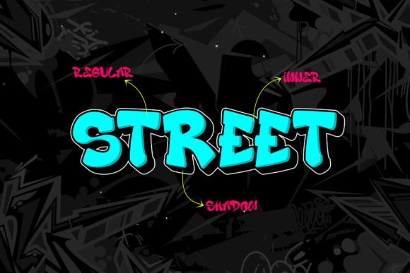 Dynamix Street Font PNG with transparent background - Preview 4