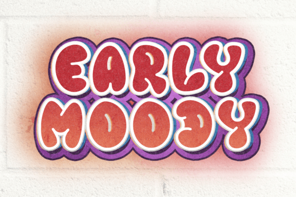 Early Moody Font - Preview 6
