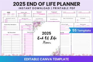 Editable 2025 End of Life Planner Canva Graphic by Shumaya · Creative ...