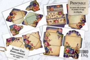 Floral Shabby Chic Junk Journal Kit Graphic by Studio 7766 · Creative ...